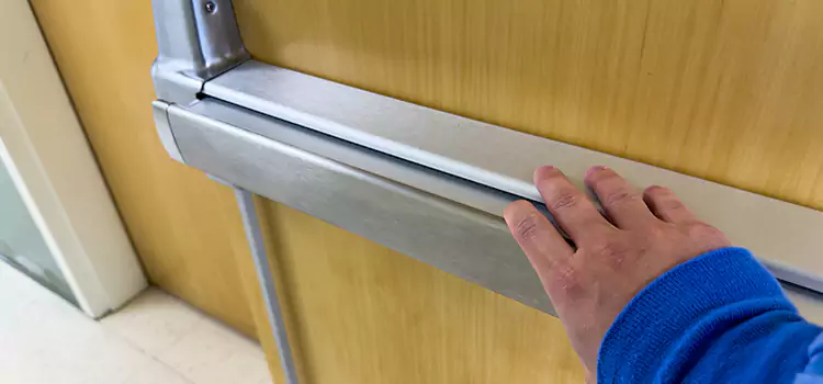 Installing a Push Bar on a Door North Bethesda
